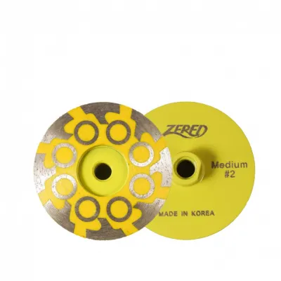 4" T-seg Resin Turbo Cup, Medium - Yellow