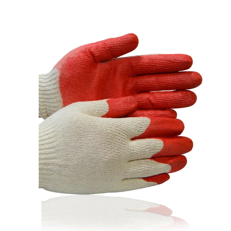Saver Glove, Red Latex coated Glove, 10 pair/pack, 30 pack/bag
