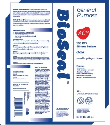 BioSeal, AGP Clear, 100% RTV, 300 ml